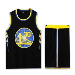 پیراهن شورت بسکتبالی گلدن استیت واریرز مشکی استفان کری شماره 30