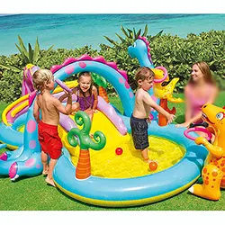 استخر بادی سرسره دار طرح دایناسور اینتکس کد 57135