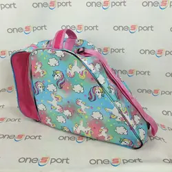 کیف اسکیت بچگانه حرفه ای | طرح یونیکورن فیروزه ای