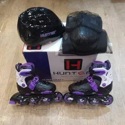 کفش اسکیت بچگانه هانتر | مشکی بنفش