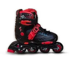 کفش اسکیت بچگانه هانتر | مشکی قرمز