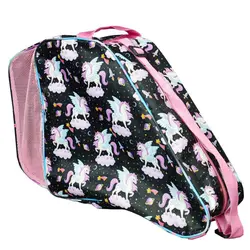 کیف اسکیت بچگانه حرفه ای | طرح یونیکورن مشکی