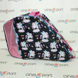 کیف اسکیت بچگانه حرفه ای | طرح یونیکورن مشکی