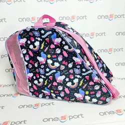 کیف اسکیت بچگانه حرفه ای | طرح یونیکورن و رنگین کمان