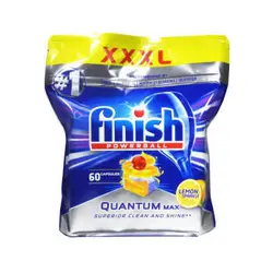 قرص ماشین ظرفشویی فینیش مدل کوانتوم مکس LEMON بسته 60عددی