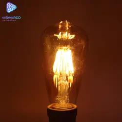 لامپ فیلامنتی 6 وات کد ST64 پایه E27