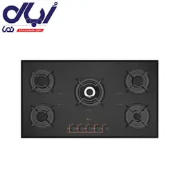 گاز صفحه ای شیشه مشکی 0011 بیمکث - اپال نما