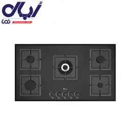 گاز صفحه ای شیشه مشکی 0039 بیمکث - اپال نما