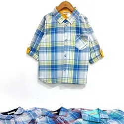 پیراهن پسرانه چهارخانه نساجی قرمز