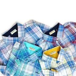 پیراهن پسرانه چهارخانه نساجی قرمز