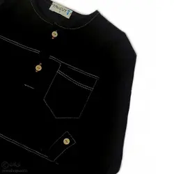 بلوز مشکی پسرانه دوخت دار