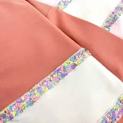 بلوز دخترانه پولک دوزی صورتی