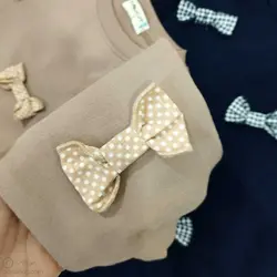 بلوز دخترانه پاپیون برجسته