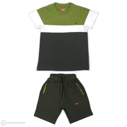 تیشرت شلوارک پسرانه فاستر سبز