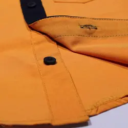 پیراهن پسرانه یقه ایستاده آستین کوتاه