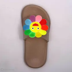 دمپایی دخترانه رنگین کمان گندمی