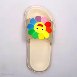 دمپایی دخترانه رنگین کمان کرم