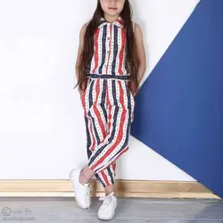 سرهمی دخترانه بدون آستین ماهک