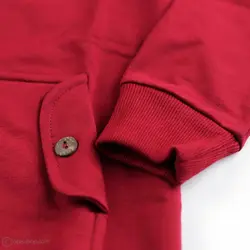 هودی شلوار سه دکمه زرشکی