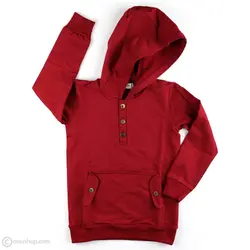 هودی شلوار سه دکمه زرشکی