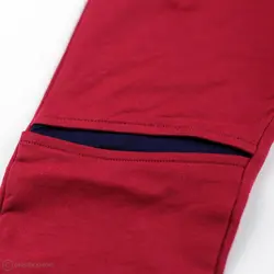 هودی شلوار سه دکمه زرشکی