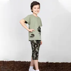 تیشرت شلوارک آفتاب پرست سبز (مدل کوپر)