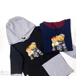هودی اسپرت جیب دار دو خرس
