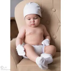 پاپوش نوزادی سفید برفی