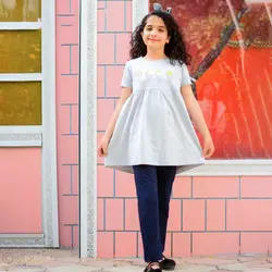 تونیک شلوار به یاد تابستان طوسی