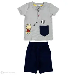 تیشرت شلوارک خرگوش بسکتبالیست طوسی