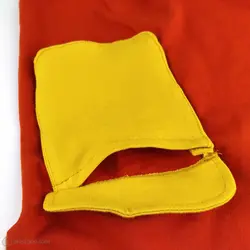 بلوز دورس جیب برجسته نارنجی