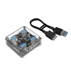 هاب 4 پورت USB 3.0 شفاف ORICO MH4U-U3