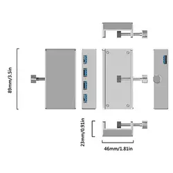 هاب USB 3.0 فلزی Clip Type مدل ORICO MH4PU - اوریکو ایران