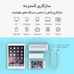 هاب 10 پورت USB 3.0 مدل ORICO M3H10 - اوریکو ایران