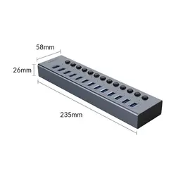هاب 13 پورت USB3.0 فلزی ORICO BT2U3-13AB