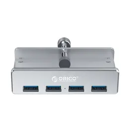 هاب 4 پورت USB3.0 فلزی با پشتیبانی از آداپتور ORICO MH4PU-P - اوریکو ایران