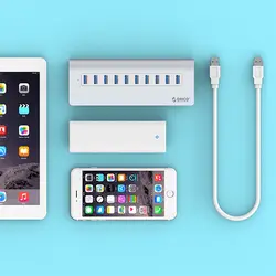 هاب 10 پورت و شارژر مدل ORICO M3H10-U3-V2 - اوریکو ایران