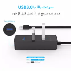 هاب 4 پورت USB 3.0 مدل ORICO W5PH4-U3