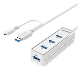 هاب 4 پورت USB3.0 با OTG مدل ORICO W5PH4-S1 - اوریکو ایران