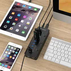 هاب 10 پورت USB 3.0 با 1 پورت شارژ ORICO H10C1-U3 - اوریکو ایران