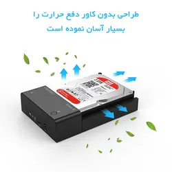 داک هارد USB 3.1 با خروجی Type-C مدل ORICO 6518C3