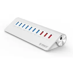 هاب 10 پورت فلزی USB 3.0 با 3 پورت شارژ ORICO M3H73P