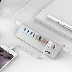 هاب 10 پورت فلزی USB 3.0 با 3 پورت شارژ ORICO M3H73P
