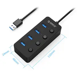هاب 4 پورت USB 3.0 مدل ORICO W9PH4-U3-V1 - اوریکو ایران