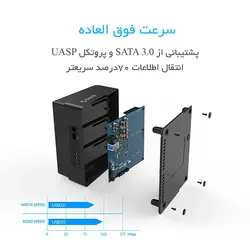 تبدیل هارد ساتا به USB داک هارد ORICO 6638US3-c 3Bay - اوریکو