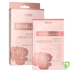 پد زیر چشم آبرسان AZURE حاوی گل سرخ و کلاژن تعداد 5 جفت