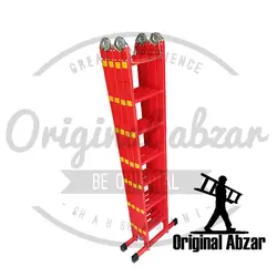 نردبان آلومینیومی 4 تکه 28 پله 4 متری جهان ارتفاع