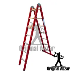 نردبان 4 متری تاشو 14 پله 2 تکه الومینیومی ریسپکت