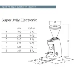 آسیاب قهوه مازر مدل SUPER JOLLY ELECTRONIC