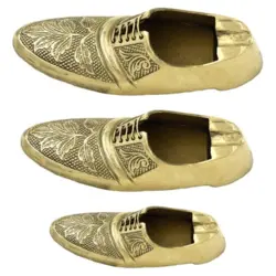 زیرسیگاری برنجی هندی مدل کفش